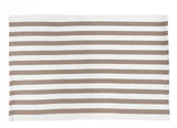 Fennco Styles Woven Classic Striped Area Rug 24" W x 51" L - Navy Blue Cotton Blend Carpet Indoor Outdoor Floor Mat for Living Room, Entryway, Bedroom and Floor Décor