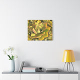 Noble Aeonium Succulent Pattern Canvas Print – Botanical Wall Art