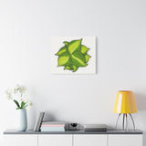 Philodendron Brasil Canvas Print – Botanical Wall Art