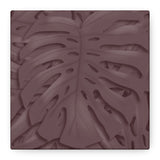 Merlot Monstera Canvas Print – Botanical Wall Art