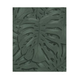 Deep Green Monstera Canvas Print – Botanical Wall Art