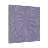 Violet Monstera Canvas Print – Botanical Wall Art