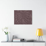 Merlot Monstera Canvas Print – Botanical Wall Art