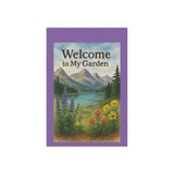 Welcome to My Garden – Rocky Mountain Wildflower Banner, Outdoor Decoration, Floral Flag, Home Decor, Garden Sign, Patio Accessory