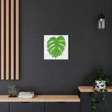Melting Monstera Canvas Print – Botanical Wall Art