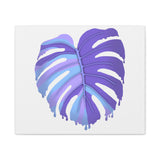 Purple Monstera Canvas Print – Botanical Wall Art