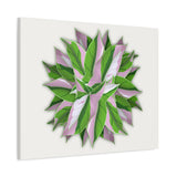 Syngonium Tricolor Pattern Canvas Print – Botanical Wall Art