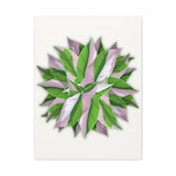 Syngonium Tricolor Pattern Canvas Print – Botanical Wall Art