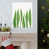 Snake Plant Botanical Print – Unframed Wall Art