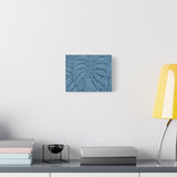 Cerulean Blue Monstera Canvas Print – Botanical Wall Art