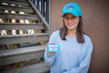 Person wearing a SEA SALT SOAP SLICE 5.5 oz. outdoors.