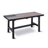 Outdoor Patio Backyard Garden Bench with American Flag Design - FREE SHIPPING