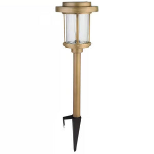 4 Pack - Gold Outdoor Solar LED Light Set - Weather-Resistant Path Yard Lighting - FREE SHIPPING