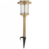 4 Pack - Gold Outdoor Solar LED Light Set - Weather-Resistant Path Yard Lighting - FREE SHIPPING