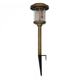 4 Pack - Gold Outdoor Solar LED Light Set - Weather-Resistant Path Yard Lighting - FREE SHIPPING