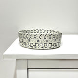 Mud Cloth Natural Soapstone Bowl - 8"