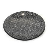 Mud Cloth Black Platter - 12"