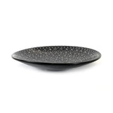 Mud Cloth Black Platter - 12"