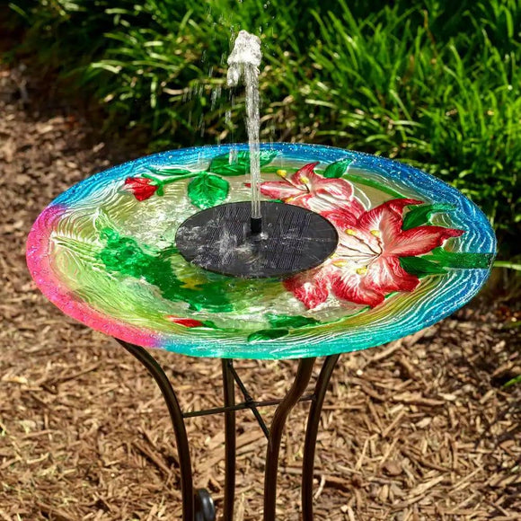 Birdbath to Solar Fountain Kit - Place into Bird Bath Bowl to Turn into Fountain - FREE SHIPPING