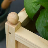 Solid Fir Wood Raised Garden Bed Planter Box with Trellis - FREE SHIPPING