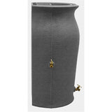 Dark Grey Granite 50-Gallon Plastic Urn Rain Barrel with Planter Top - FREE SHIPPING