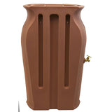 Terra Cotta 50-Gallon Plastic Urn Rain Barrel with Planter Top - FREE SHIPPING