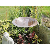 24-inch Diameter Round Copper Plated Brass Large Bird Bath Rimmed Bowl Birdbath - FREE SHIPPING