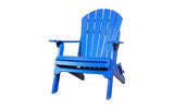 Blue Adirondack chair on a white background Adirondack Folding Chair