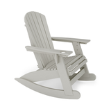 White St Simons Adirondack Rocker on a white background