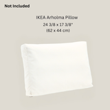Beige Stripe Outdoor Cushion Covers – 2 Pack | Neutral Patio Pillow Covers | Fits IKEA Duvholmen & Kuddarna