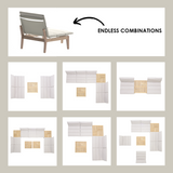 Arno 3pc Bistro Set Light combinations