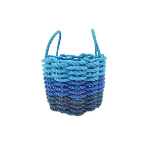 Authentic Maine Lobster Rope Storage Navy Blue, Blue and Light Blue - FREE SHIPPING