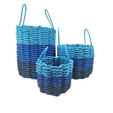 Authentic Maine Lobster Rope Storage Navy Blue, Blue and Light Blue - FREE SHIPPING
