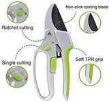 2-in-1 Garden Ratchet Pruning Shears Clippers