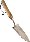 Stainless Steel Transplanter Trowel (classic wood handle)