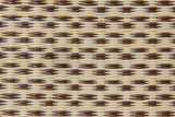Close-up of a woven pattern with alternating brown and beige colors