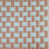 Woven pattern with alternating light blue and brown colors
