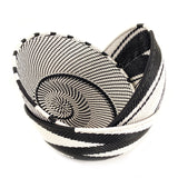 Zulu Wire Basket Bowl - Black + White, Medium