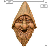 Outdoor Cast Resin Tree Face Birdhouse in Wood Finish - FREE SHIPPING