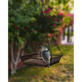 Heavy Duty Black Iron Mesh Bird Feeder Seed Tray with Easy to Hang Chain - FREE SHIPPING