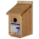 Cedar Wood Birdhouse - Ideal for Eastern Western and Mountain Bluebirds - FREE SHIPPING