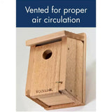 Cedar Wood Birdhouse - Ideal for Eastern Western and Mountain Bluebirds - FREE SHIPPING