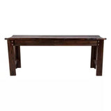 4-ft. Outdoor Patio Cedar Wood Backless Garden Bench in Burnt Brown Finish - FREE SHIPPING