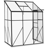 6.3 ft x 4.1 ft Outdoor Polycarbonate Lean-to Greenhouse with Black Metal Frame - FREE SHIPPING