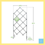 Outdoor 7-FT. Tall Wrought Iron Lattice Garden Trellis - FREE SHIPPING