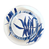 Floating Leaves Dinner Plate - Blue