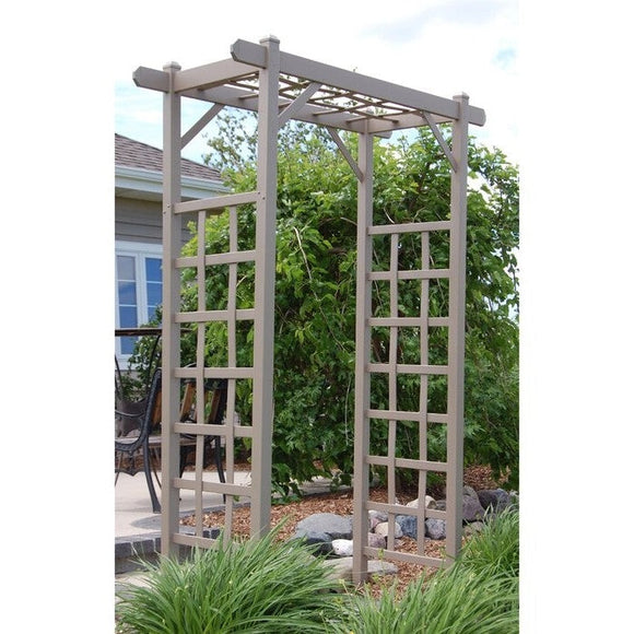 Vinyl Arbor Tan Mocha 85 Inches Tall Made In USA - FREE SHIPPING