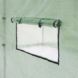 Outdoor 7 x 15 Ft Hoop House Greenhouse with Steel Frame and Green PE Cover - FREE SHIPPING