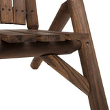 Adirondack Patio 2 Chair Lounger with Center Coffee Table Brown - FREE SHIPPING