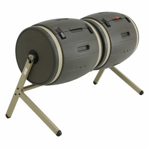 100-Gallon Compost Bin Tumbler Double Rotating Composter - FREE SHIPPING